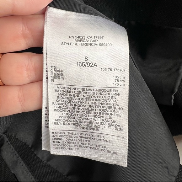 Gap Academy Blazer Classic Black School girl career work business casual - Picture 4 of 6